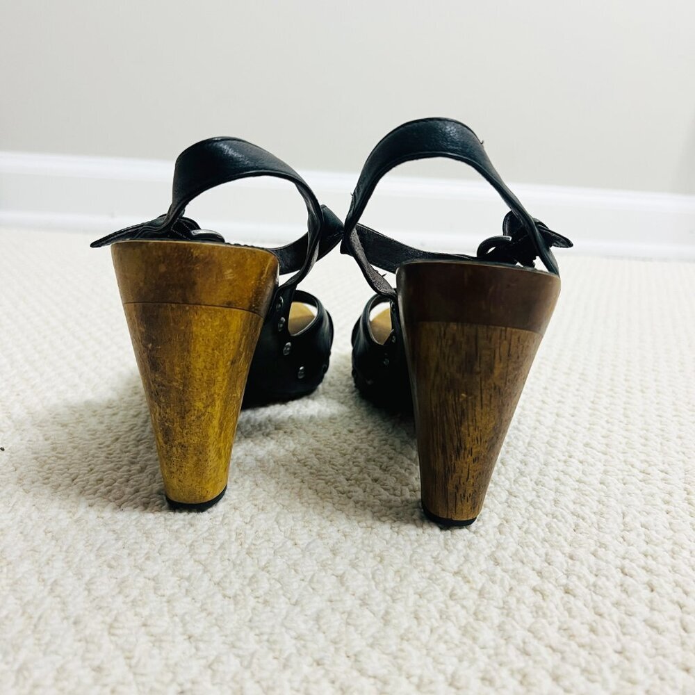 2/$30 Anthropologie Biviel Leather Heels Size 39 - Picture 6 of 7